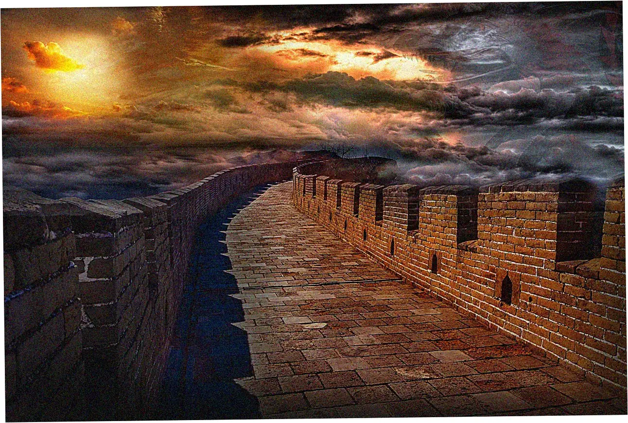 Modern Mongolian tourism at Great Wall